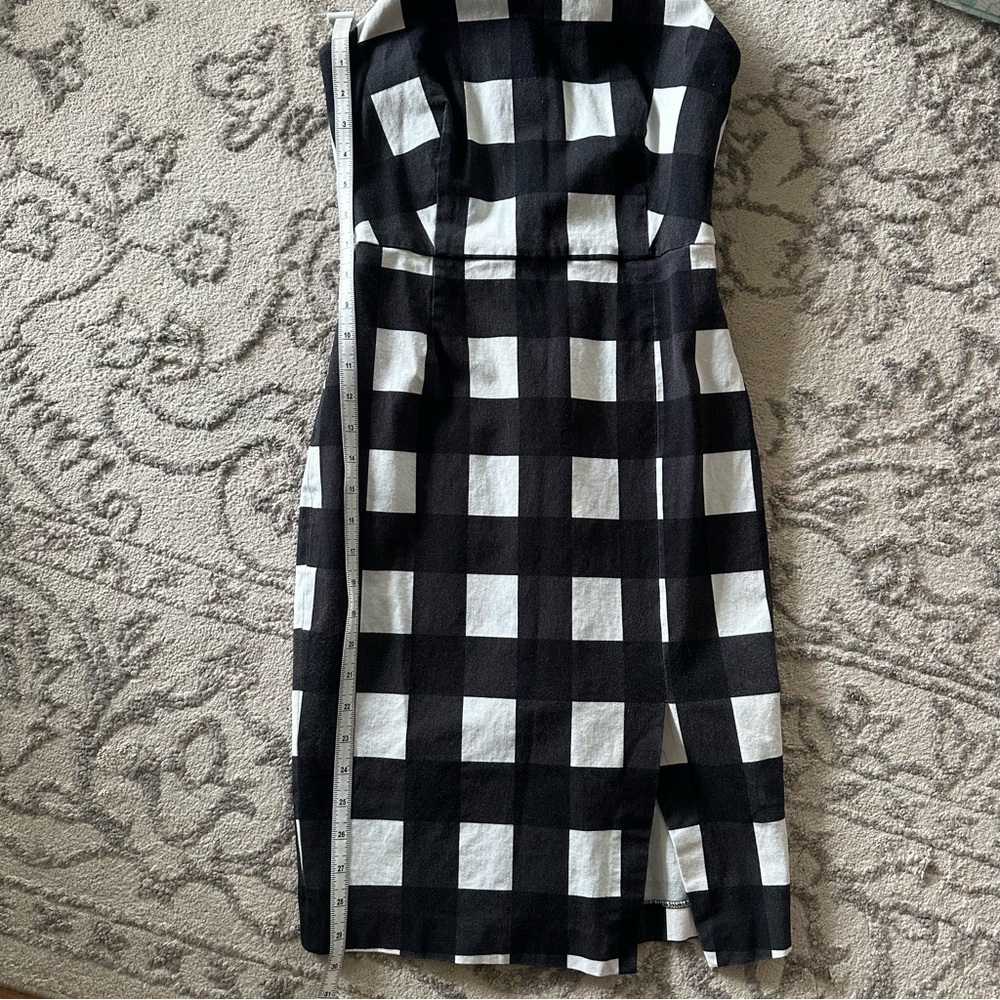 Banana Republic Black and White Halter Sheath Midi Dress - Picture 13 of 15